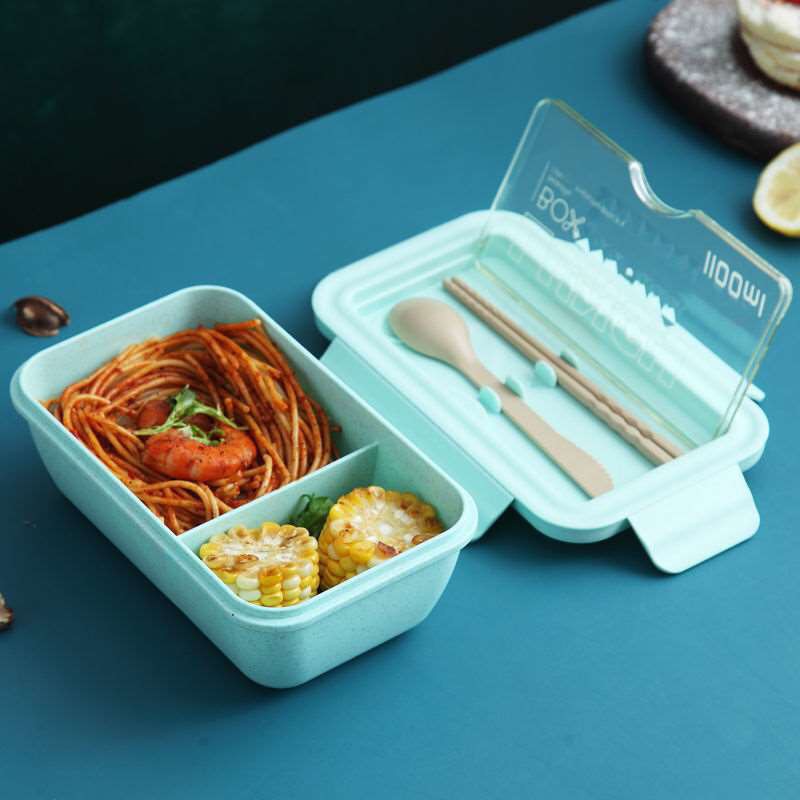 Hộp Cơm Đựng Giữ Nhiệt Lúa Mạch 2 Ngăn Lunch Box