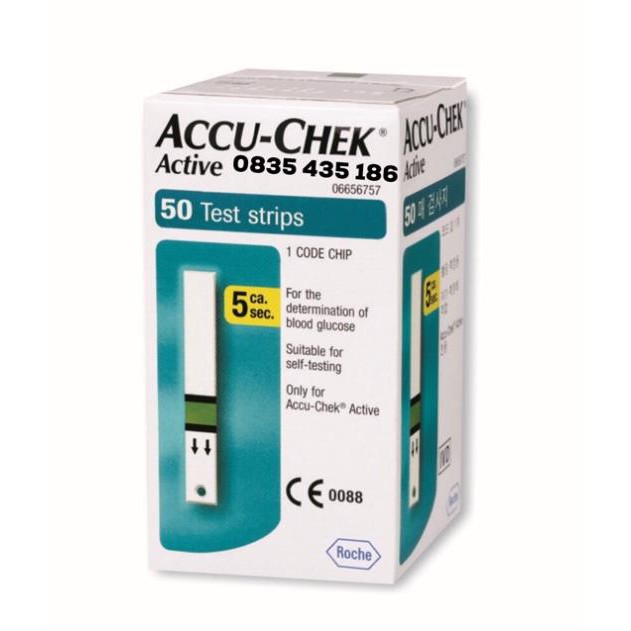 QUE THỬ ĐƯỜNG HUYẾT ACCU CHEK ACTIVE 50