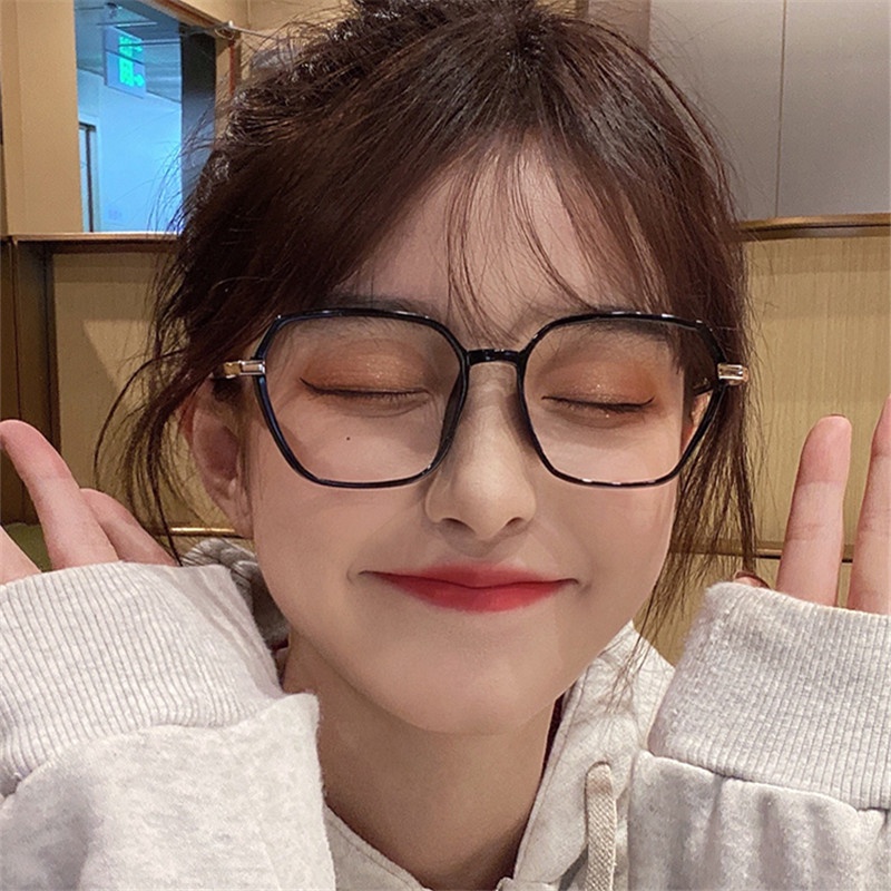 Mắt Kính Gọng Lớn Chống Ánh Sáng Xanh Thời Trang Hàn Quốc Cho Nam Nữ