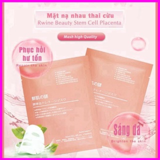 (shop truongauth) Mặt nạ nhau thai cừu đẹp da Nhật Bản  hàng chính hãng (bán lẻ miếng)- kimchaushop301 (0937404632 zalo)