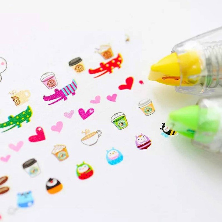 Bút Vẽ Kẹo STICKER - Bút Vẽ Họa Tiết Trang Trí Tập Vở21 Chủ Đề