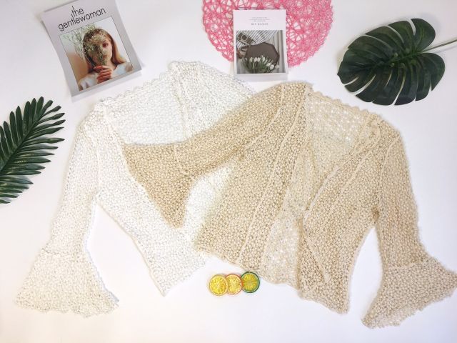 Set len cùng áo lưới đi biển siêu cute ( áo khoác tính riêng nha khách)