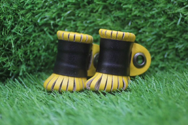 Dây chân cao cấp da bò cho chim đại bàng - 2 lớp da
