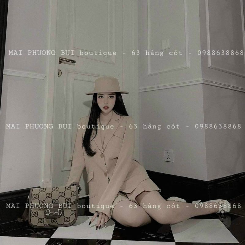 Set Vest đùi tay dài sang trọng