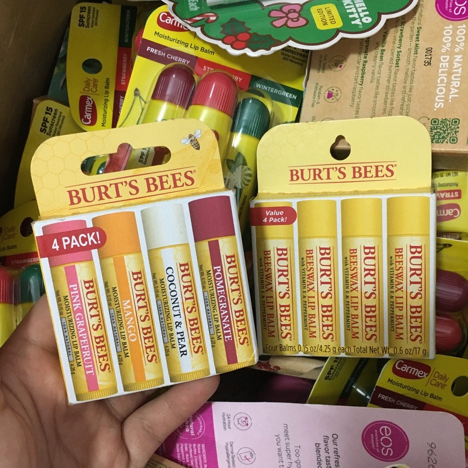 (Bill Mỹ) Son Dưỡng Không Màu BURT’S BEES 🐝 100% Natural