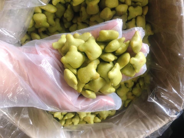 Bánh Gấu Nhân Kem Hương Chùm Ngây Hộp 420g - Free Ship - Ăn Vặt SK House