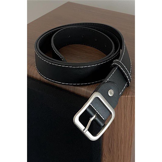 Thắt lưng khóa vuông phong cách Hàn Quốc thời trang