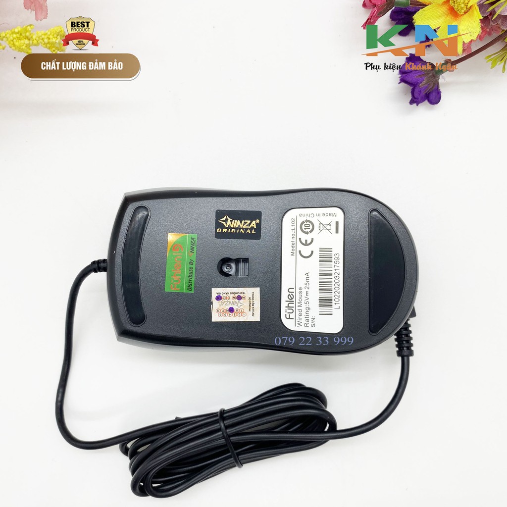 Chuột có dây Fuhlen L102 cam kết chính hãng
