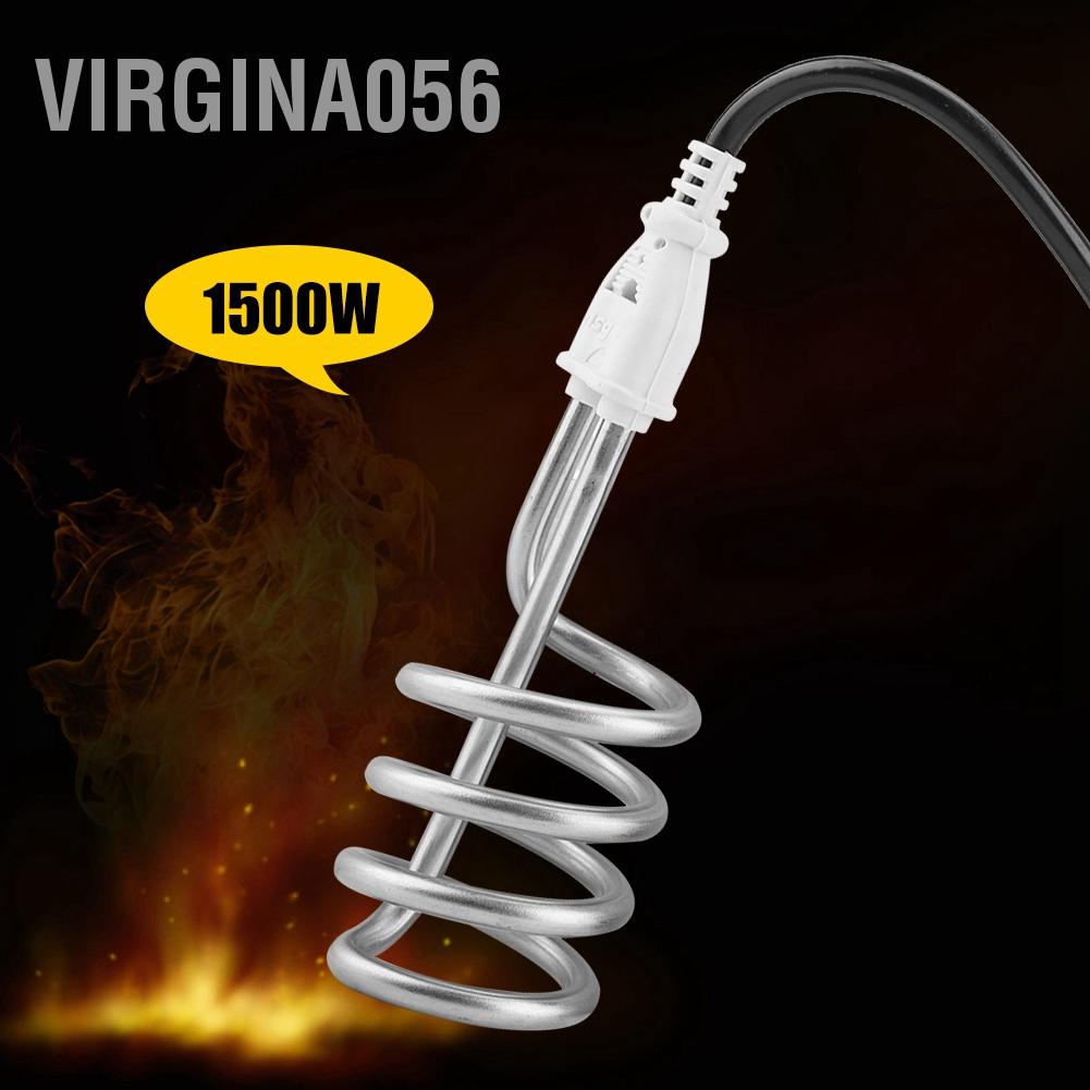 Virgina056 Virgina056 Máy gia nhiệt nhúng điện di động Bộ phận làm nóng nước ống xoắn ốc 1500W 220V