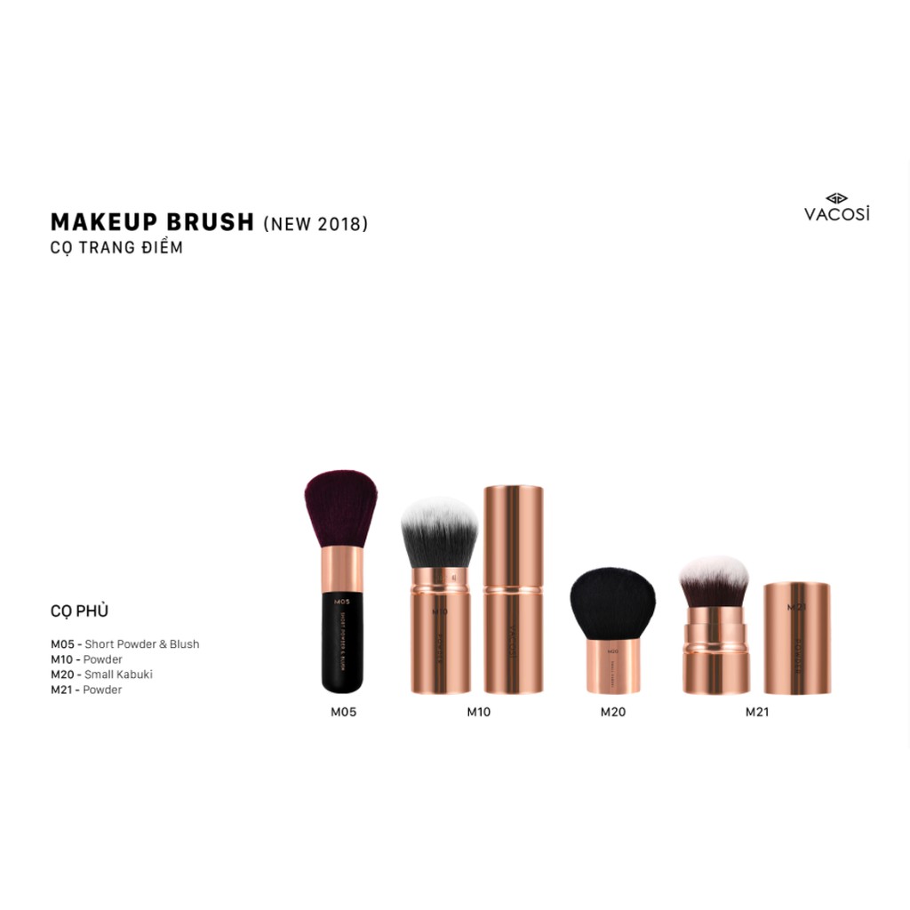 Cọ Phủ Phấn, Má Hồng Vacosi Powder Brush