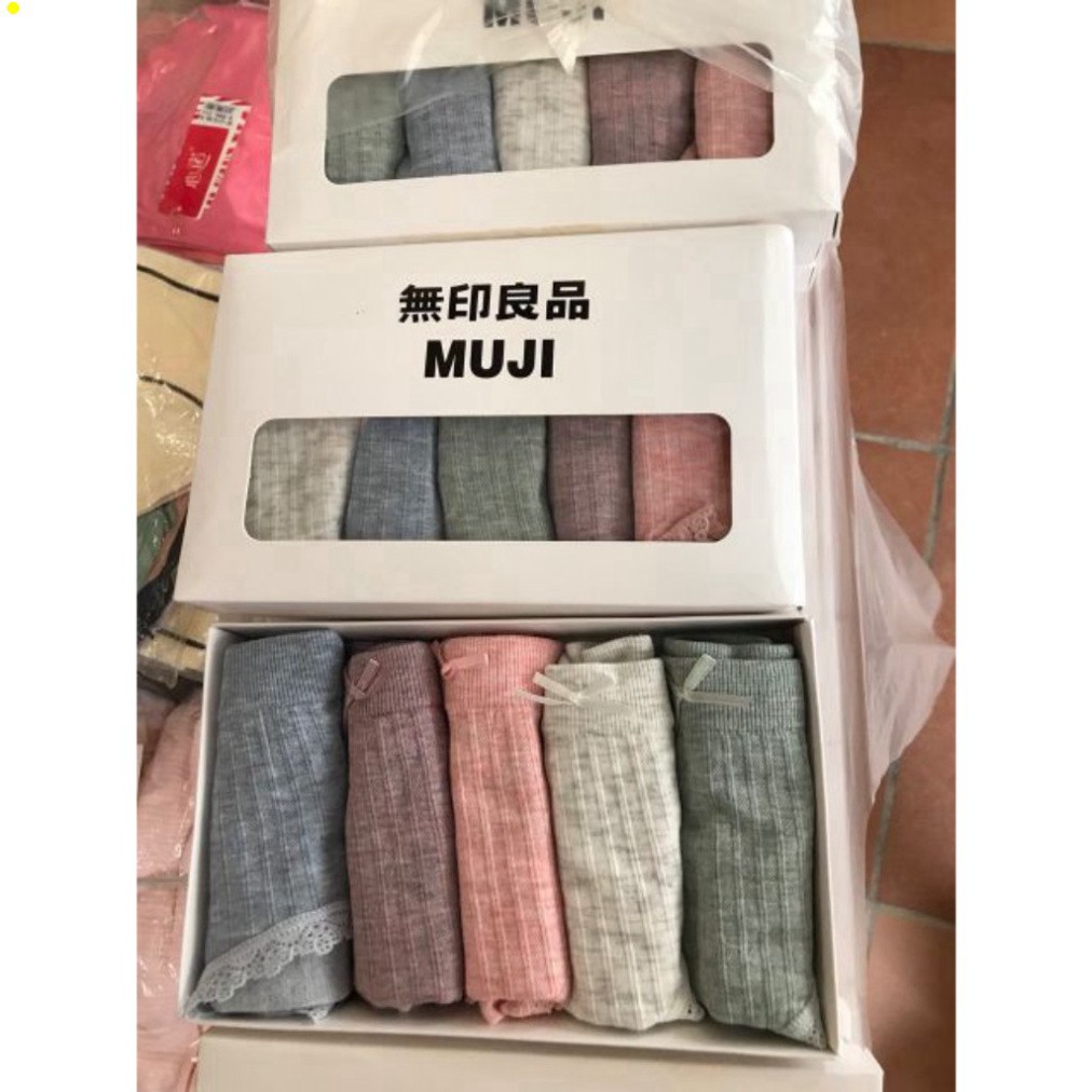[HỘP 5 CHIẾC] QUẦN LÓT NỮ COTTON MUJI , CO GIÃN 4 CHIỀU XUẤT NHẬT | BigBuy360 - bigbuy360.vn