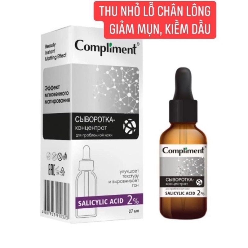 Serum Compliment Salycylic Acid 2%, Hyaluronic Acid 5% , Vitamin C 20%