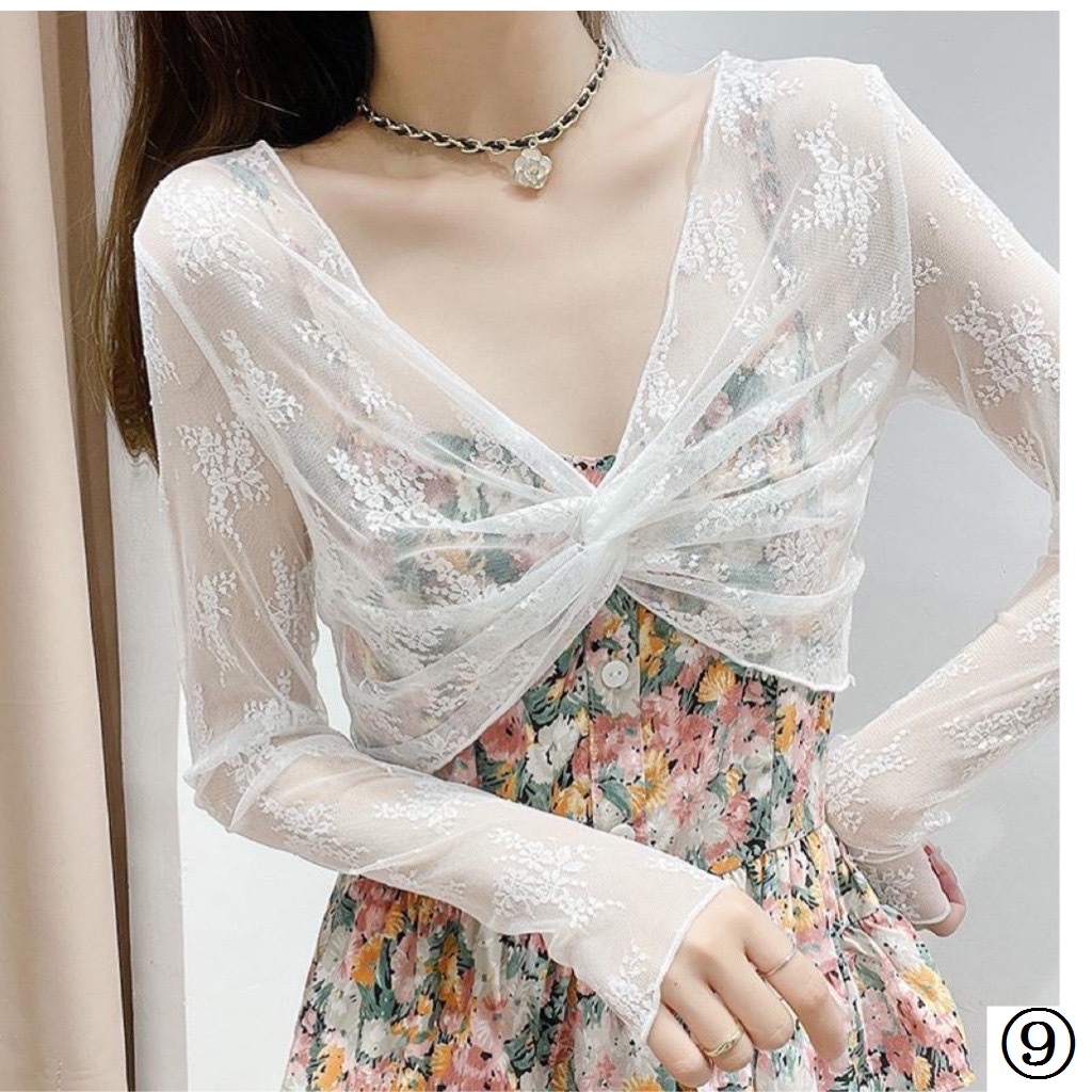 Áo Khoác Ren Lưới Mỏng Chống Nắng Phong Cách Mới Mùa Hè Cho Nữ