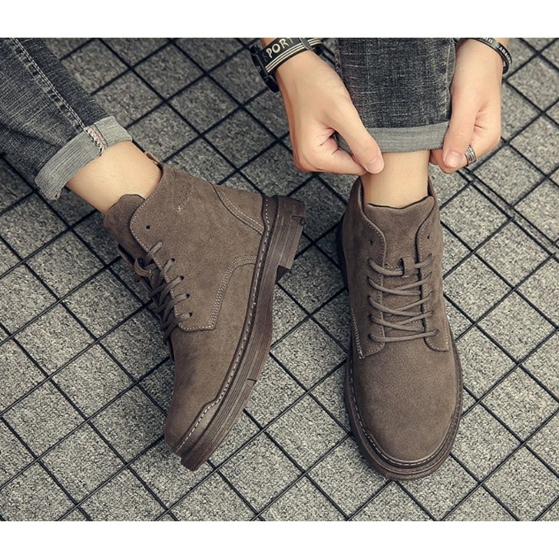 Giày boot nam <<SIÊU XỊN XÒ>> da mềm cao cấp (nâu đậm) | BigBuy360 - bigbuy360.vn