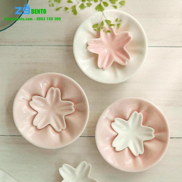 Set 2 đĩa trang trí và đựng gia vị hoa anh đào - Cao cấp