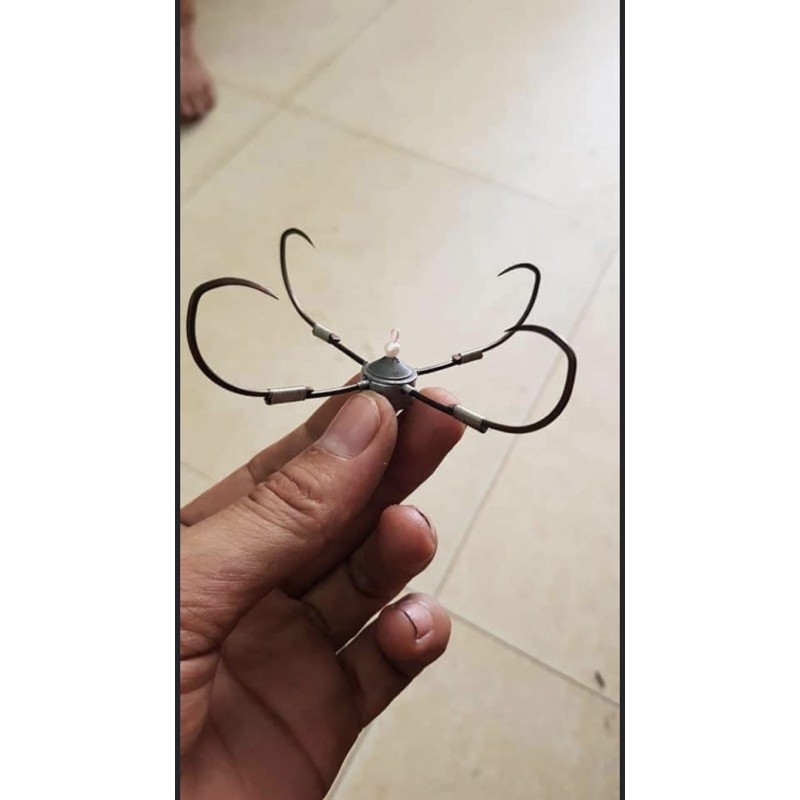 Phôi chì tay làm lục câu cá
