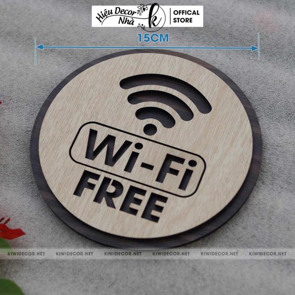 Bảng Wifi Decor Vintage Bằng Gỗ, Bảng Pass Wifi, Ghi Mật Khẩu Wifi, Thông tin wifi - Hiệu Nhà K
