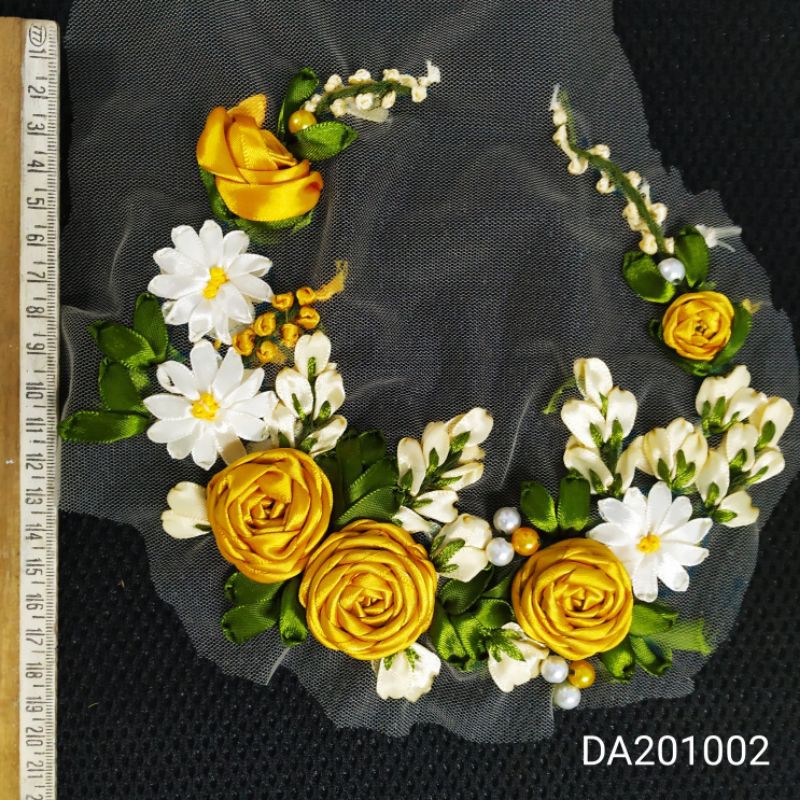 KHÁNH RUY BĂNG ÁO DÀI CƯỚI 2021 - DA201002 - Màu vàng