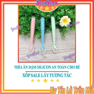 Thìa ăn dặm silicon cho bé