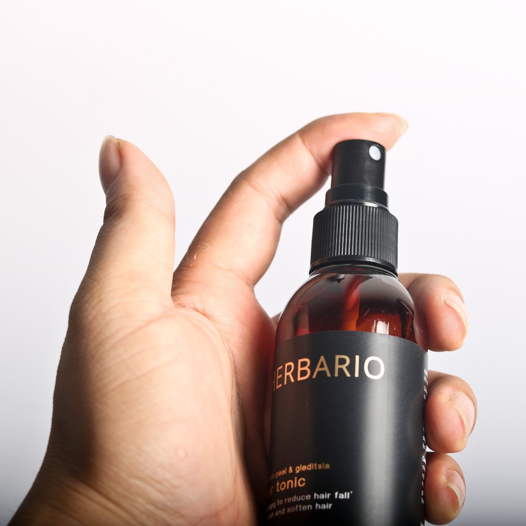 Tinh dầu dưỡng tóc vỏ bưởi và bồ kết Herbario 100ml giảm rụng tóc, khích mọc tóc nhanh | BigBuy360 - bigbuy360.vn
