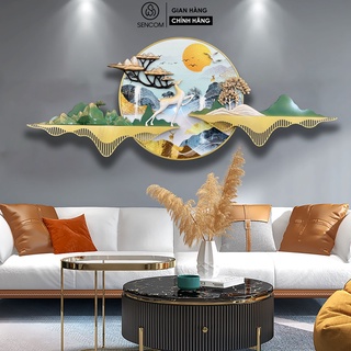 Đồng hồ treo tường nghệ thuật SENCOM giả cổ sang trọng decor trang trí nhà cửa mã DC07