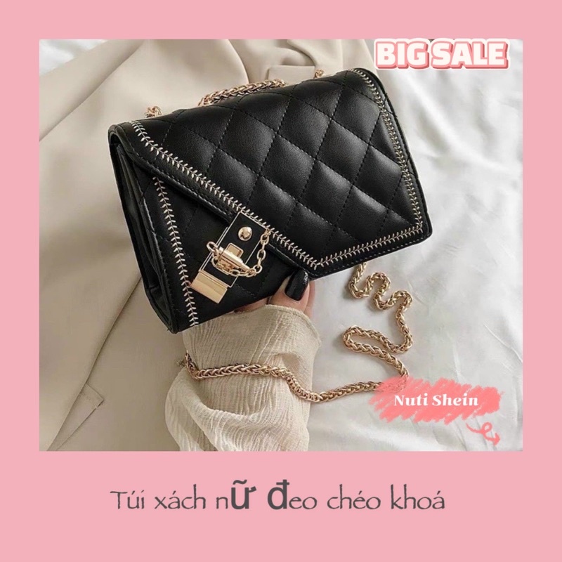 Túi xách nữ đeo chéo khoá NUTI SHEIN T001