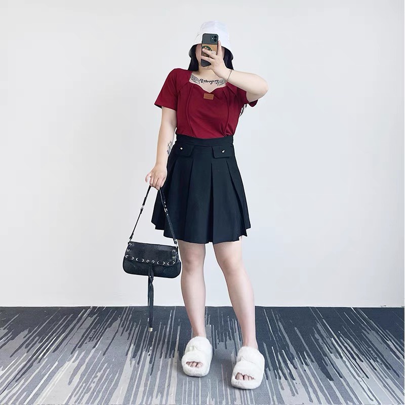 Chân váy Bigsize phồng li (60-90Kg) MS160