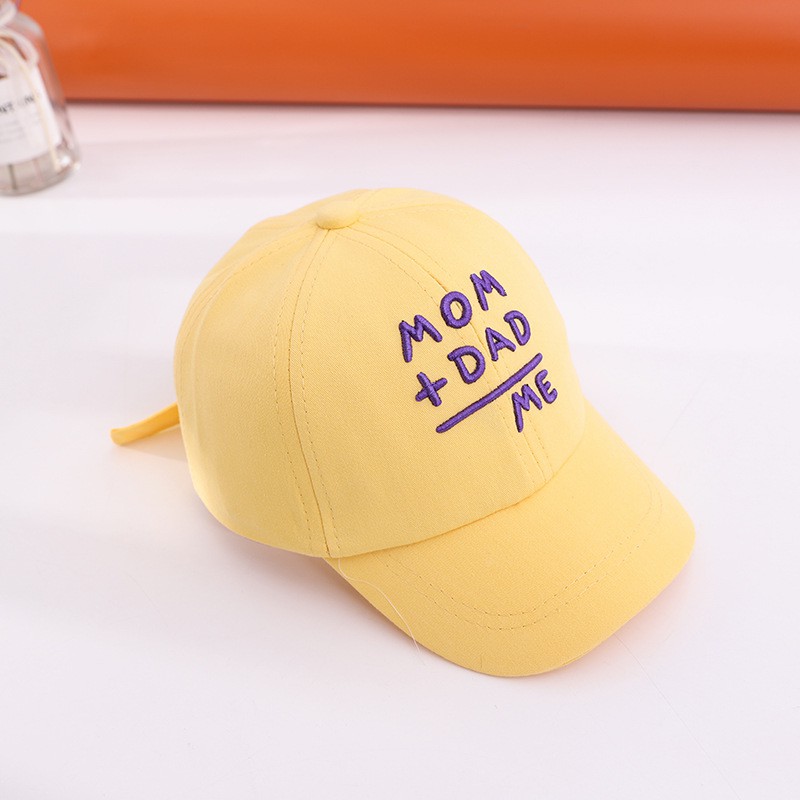 Mũ Lưỡi Trai Thêu Chữ Thời Trang Mới Nhiều Màu Sắc Tùy Chọn Cho Bé