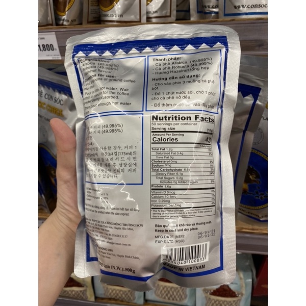 Cà Phê Con Sóc Xanh Dạng Bột Gói 500G | BigBuy360 - bigbuy360.vn