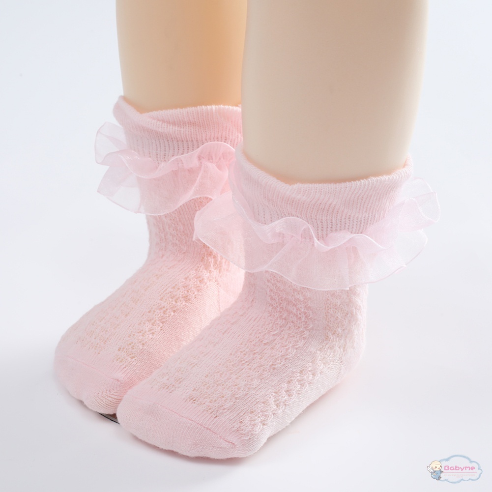 Vớ Công Chúa Cổ Cao Phối Ren Dễ Thương Thời Trang Cho Bé Gái