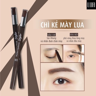 Chì kẻ mày ngang LUA PERFECT EYEBROW STYLER 2 đầu
