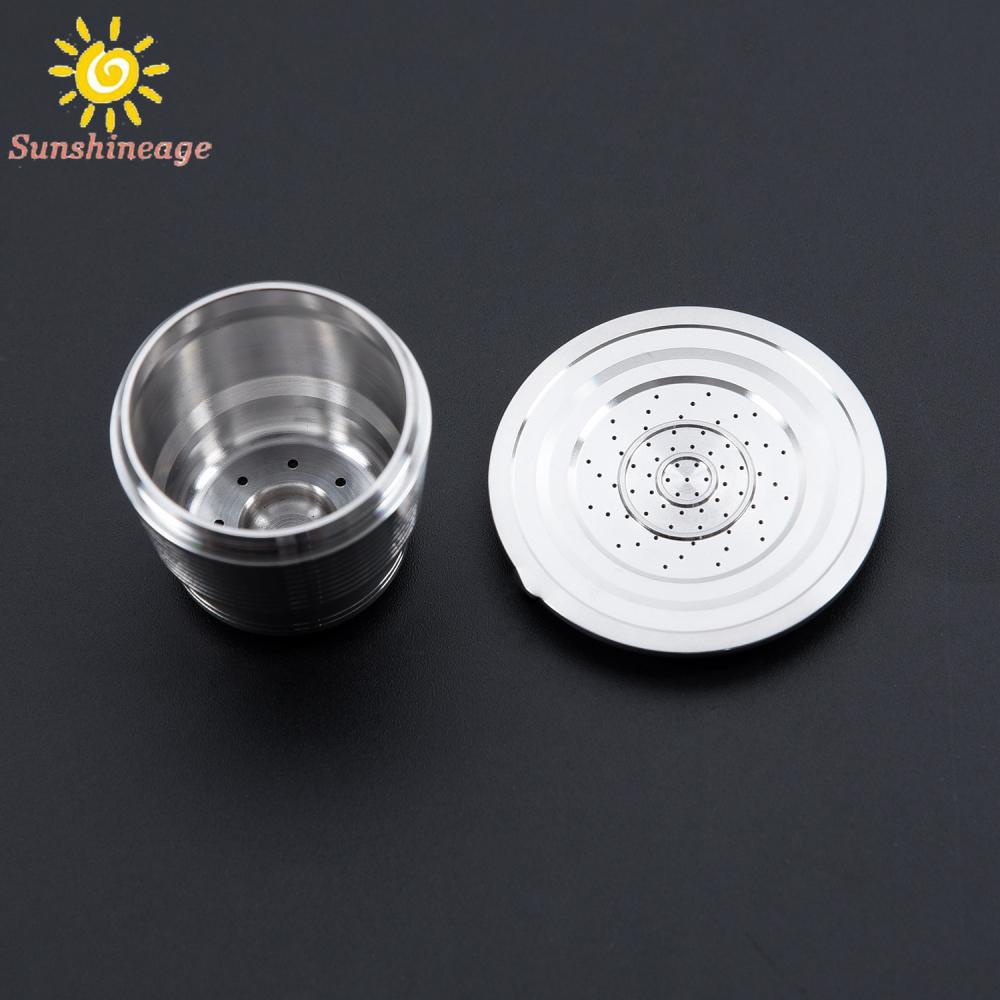 SUNAGE --1PC Machine Tool Durable Non-toxic Reusable Pod For Nespresso Coffee Capsule& SHINE