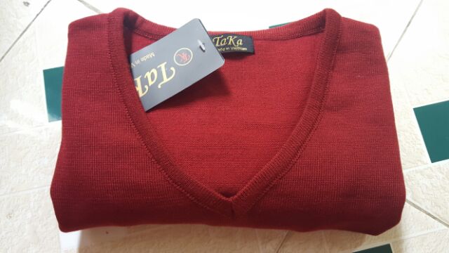 Áo len nam vnxk cổ tim