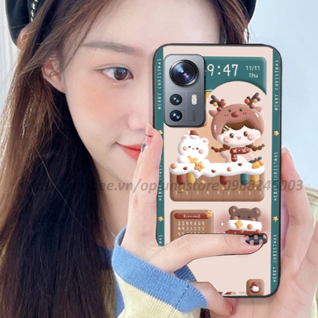 Ốp lưng Xiaomi 12 / 12 Pro / 12 Lite / RedMi 12X / K50 Ultra in hình 3D gấu,thỏ cute dễ thương