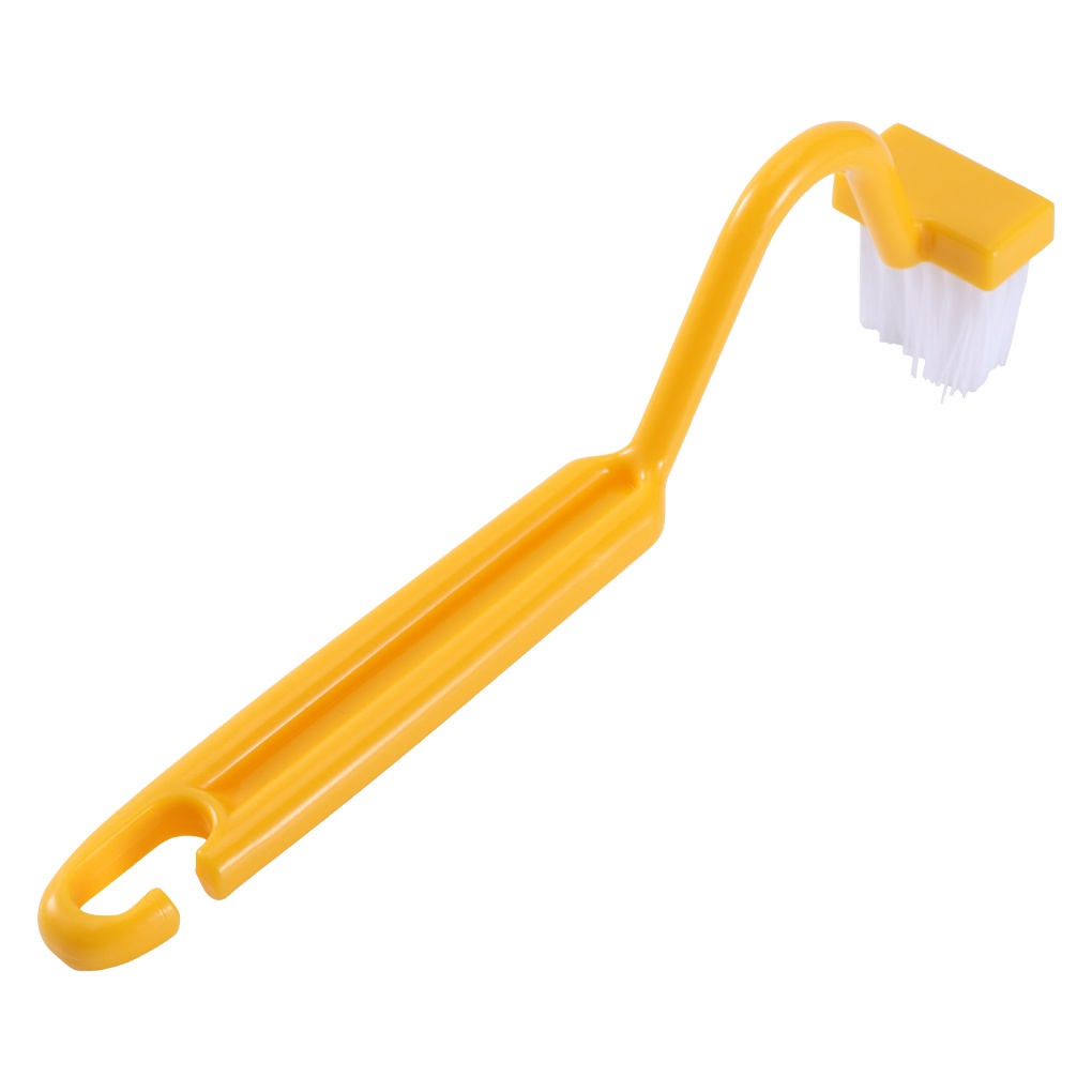 Bàn Chải Vệ Sinh Nhà Tắm/Nhà Bếp Hình Chữ V Với Tay Cầm Cong Tiện Dụng Màu Sắc Ngẫu Nhiên