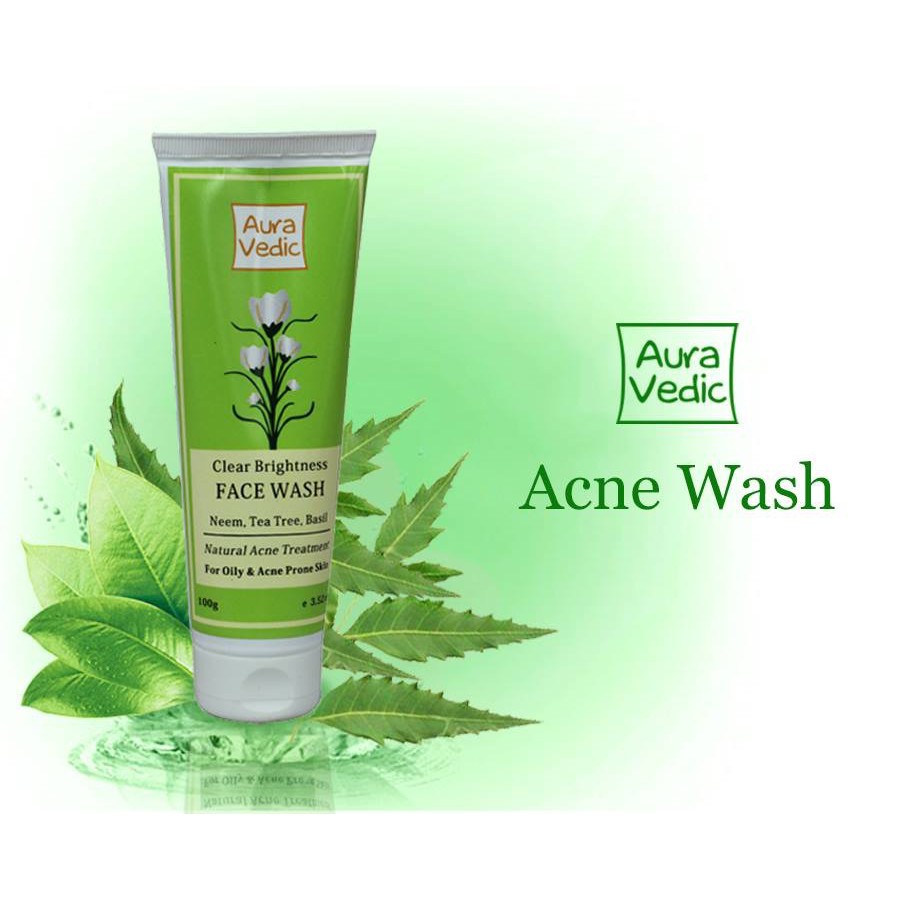 Sữa rửa mặt giảm mụn Neem Tràm Trà Tea Tree Auravedic 150ml | BigBuy360 - bigbuy360.vn