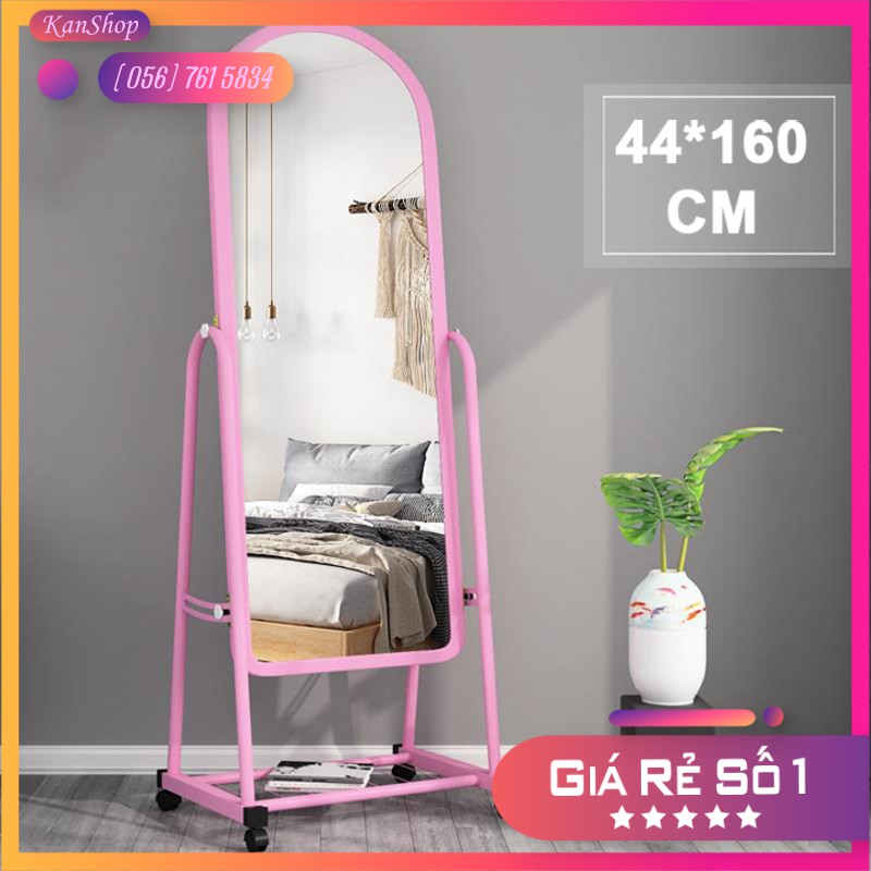Gương Soi Toàn Thân Có Bánh Xe Tĩnh Điện, Chống Xước, Chống Gỉ Sét, Có Bánh Xe Di Động, Dễ Dàng Di Chuyển Mọi Nơi