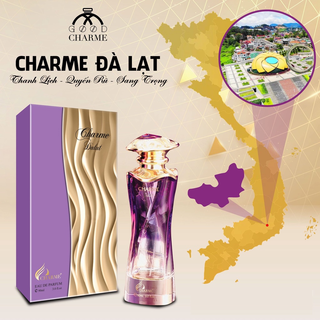 Nước hoa nữ Charme Đà Lạt 90ml