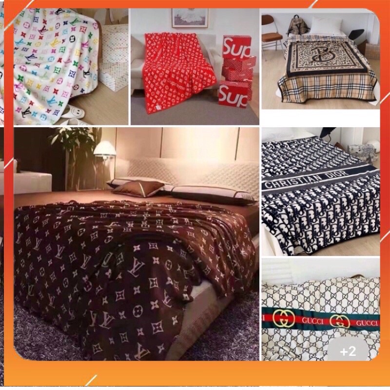 Chăn tuyết nhung văn phòng gấp gọn chất liệu mềm mịn, Mền nỉ nhung kích thước m5x2m hoạ tiết sang trọng