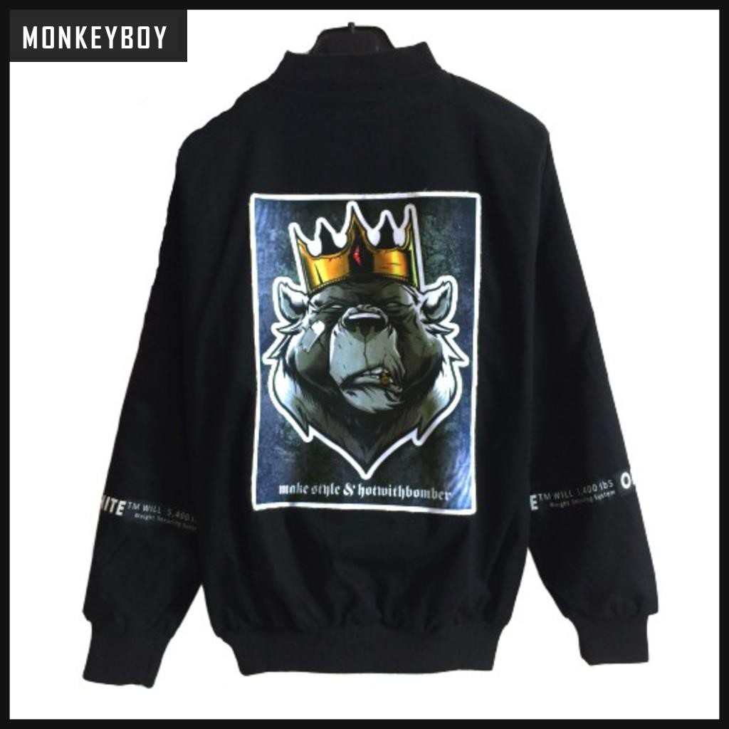 [Ảnh thật 100%] Áo khoác Bomber DADDY.BEAR (Hàng thiết kế) [Monkeyboy]