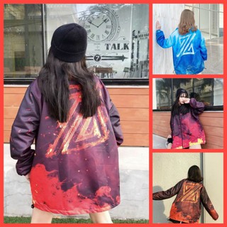 Áo khoác dù - áo khoác bomber jackets loang màu thezed 2 màu