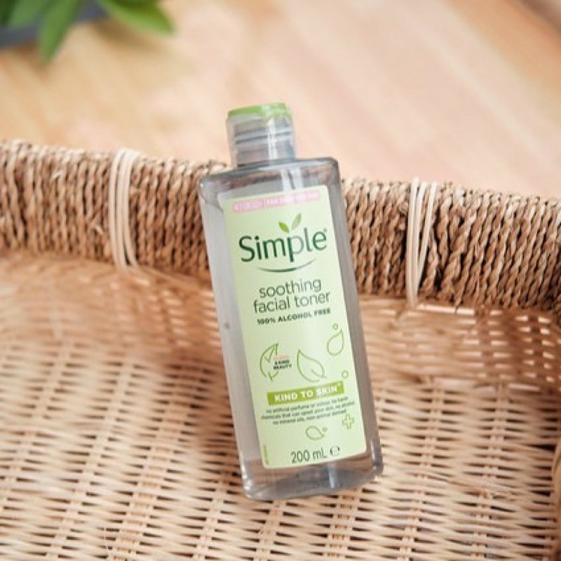 Nước Hoa Hồng Simple-Không Cồn, Cân Bằng Da Dịu Nhẹ Kind To Skin Soothing Facial Toner 200ml | BigBuy360 - bigbuy360.vn