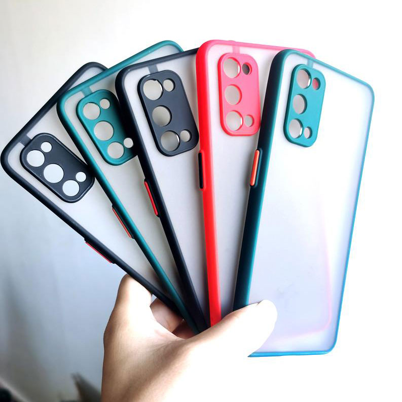 Ốp điện thoại trong suốt nhám chống sốc thời trang cho Realme 8 7 6 5 Pro Narzo 50A 8i 7i 5s 5i 6i C17 4G 5G 2021