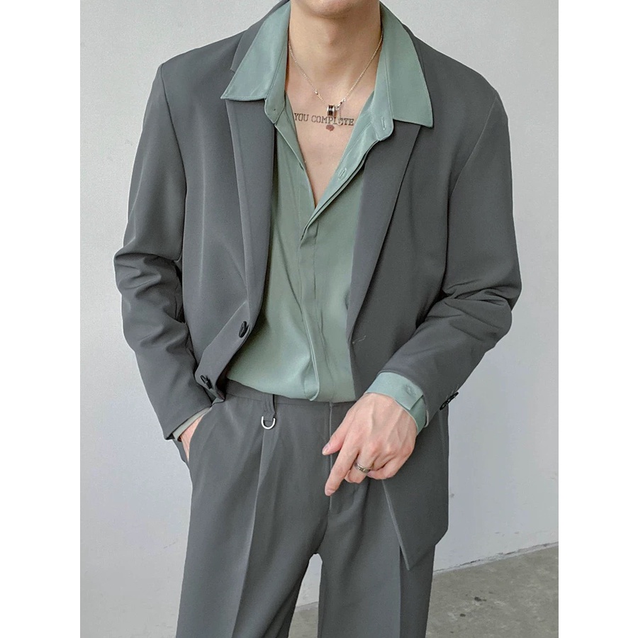 Áo khoác blazer nam-nữ 98WEAR form rộng hàn quốc 2 khuy năng động trẻ trung