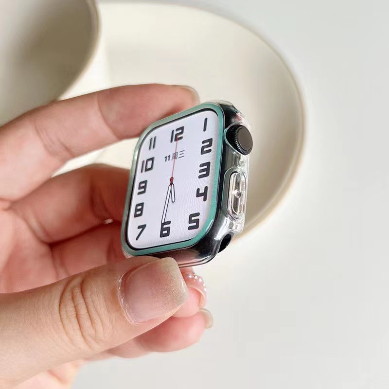 Ốp Bảo Vệ Bằng PC Cứng Dạ Quang Cho Đồng Hồ Apple watch 7 6 5 4 3 SE 44mm 40mm 41mm 38mm 42mm