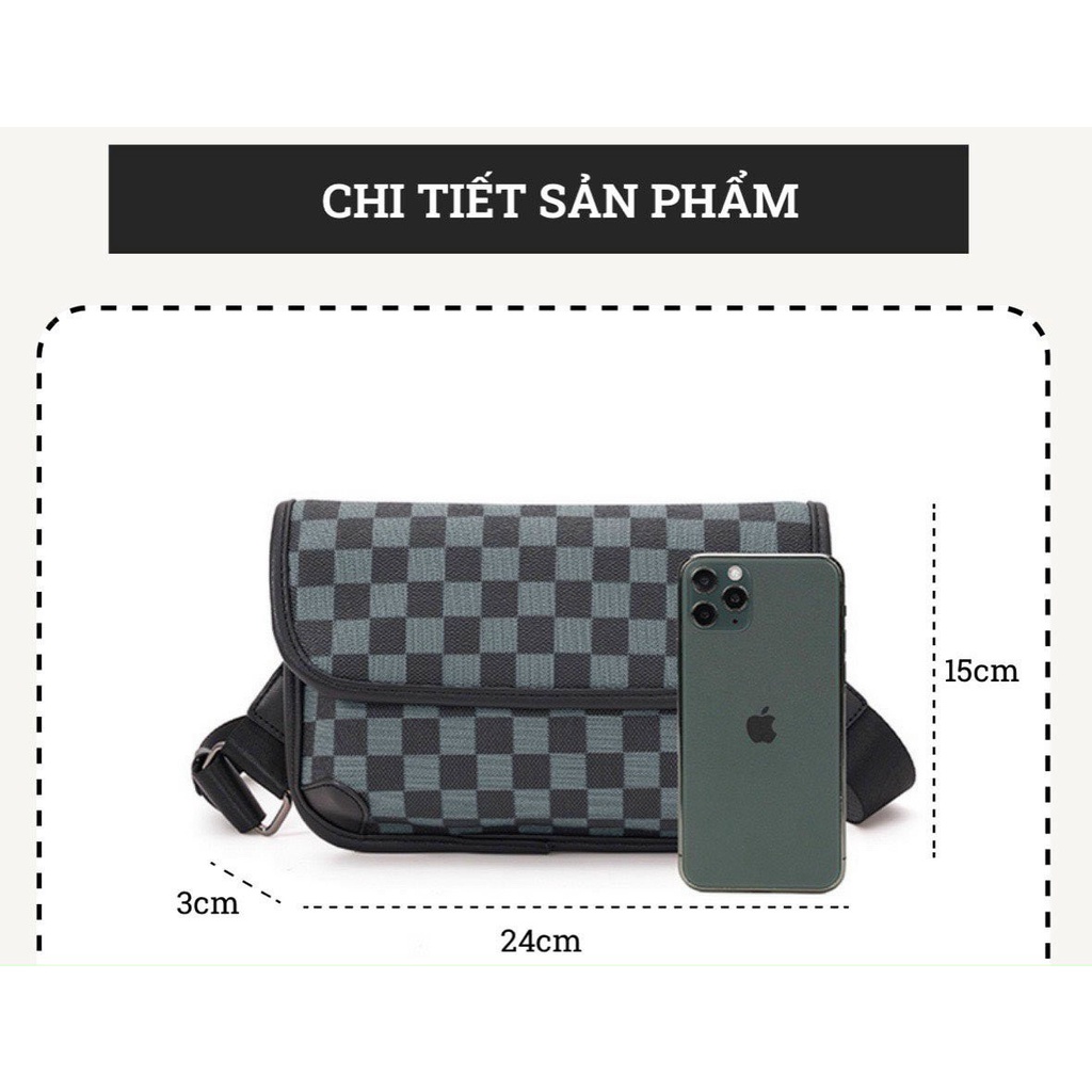 Túi đeo chéo nam Caro thanh lịch thời trang tiện lợi