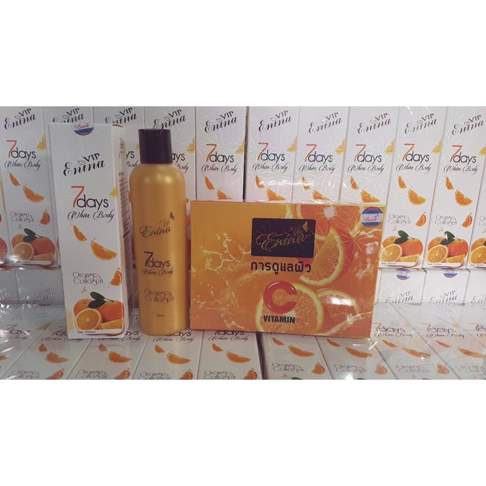 Combo 2 tắm cam erina và vitamin C giúp da trắng mịn-HN099