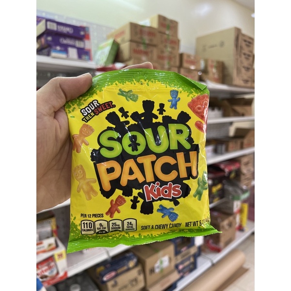 Kẹo dẻo Big Sour Patch Kids gói 141 gr Nhập Khẩu Mỹ