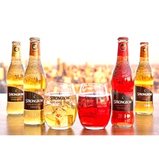 Nước táo lên men vị dâu đỏ Strongbow chai 330ml (ảnh thật shop chụp)