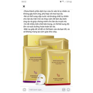 Mặt nạ ốc sên Bioaqua